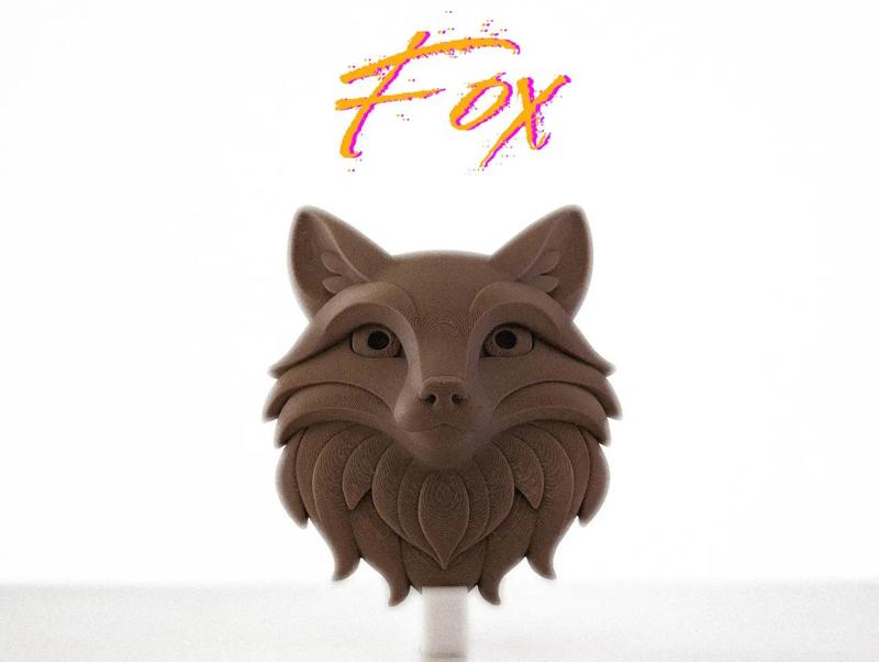 Fox Head – Ready-to-Hang Wall Sculpture   