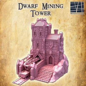 Dwarf Mining Tower - Tabletop Terrain - 28 MM