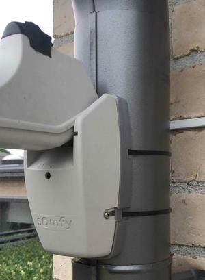 Somfy adapter to Lindab pipe