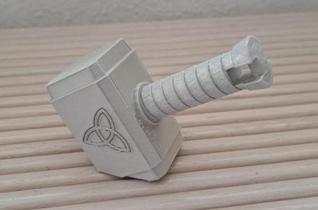 Thor's Hammer with 3 magnets (10mm x 4mm)   