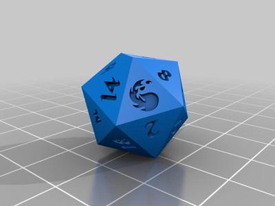 D20 Fire Magic the Gathering
