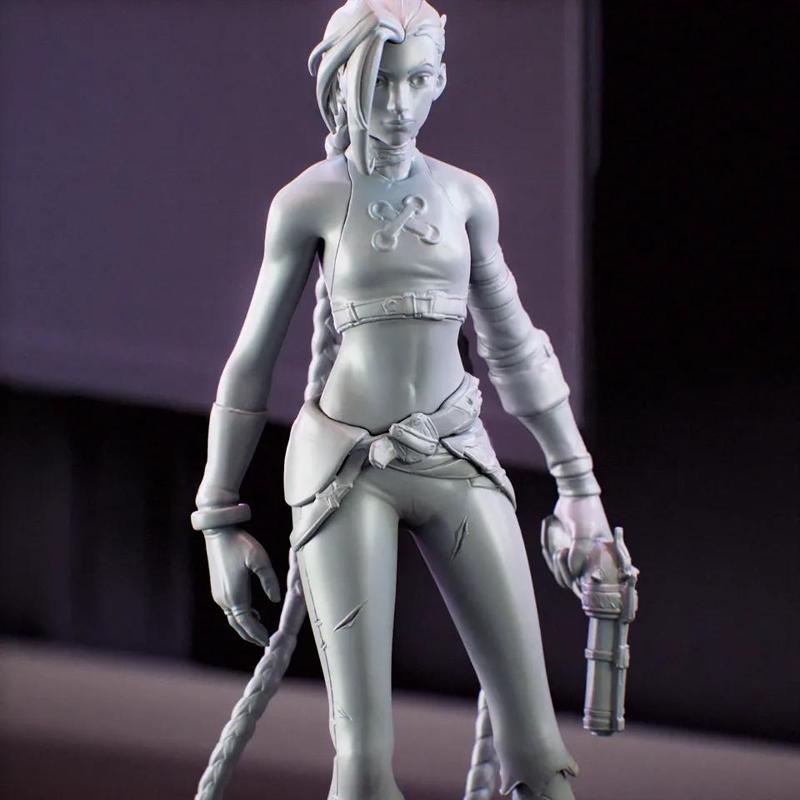 Jinx from League of Leyends Arcane 30 cm tall - Jinx from League of Leyends Arcane - Print by parts   