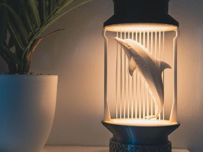 Modern Dolphin String Lamp