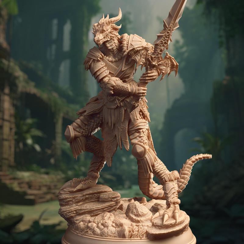 Female Dragonborn Barbarian - Veseria