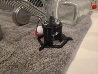 Bottle drying stand for glass bottles (no supports!)   