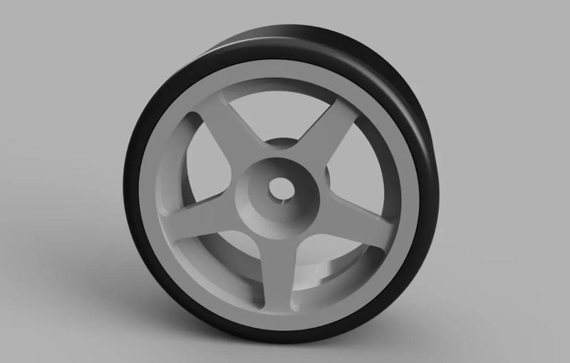 1:10 Scale RC Drift Wheels And Tires 2 Piece   