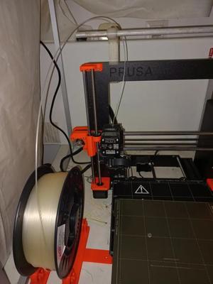 Fillament guide for MK3S and spool holder   