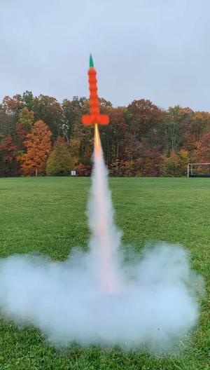 Pumpkin Model Rocket   