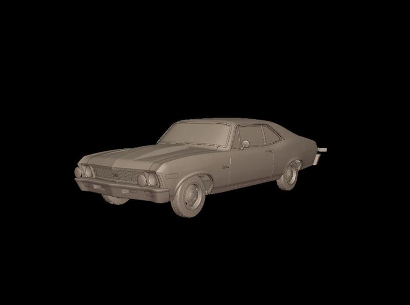 CHEVROLET NOVA SS 396 1969 3D PRINT MODEL