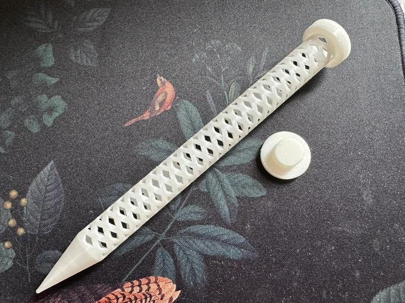 Aeration tube for potted plants in soil   