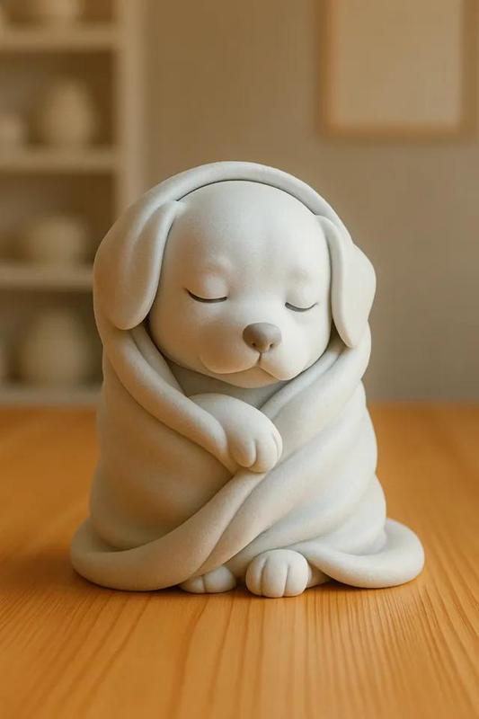 Cozy Canine Sculpture   