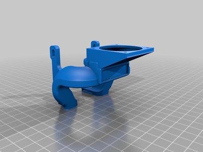 Optimized Fanduct, Chain mount, for direct extruder Creality Ender 3 Pro