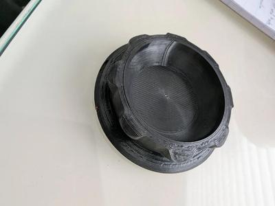 Trailer hub cap bearing cover   
