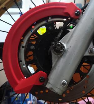 Brake disk cover yamaha xt 600 2kf copri disco freno anteriore