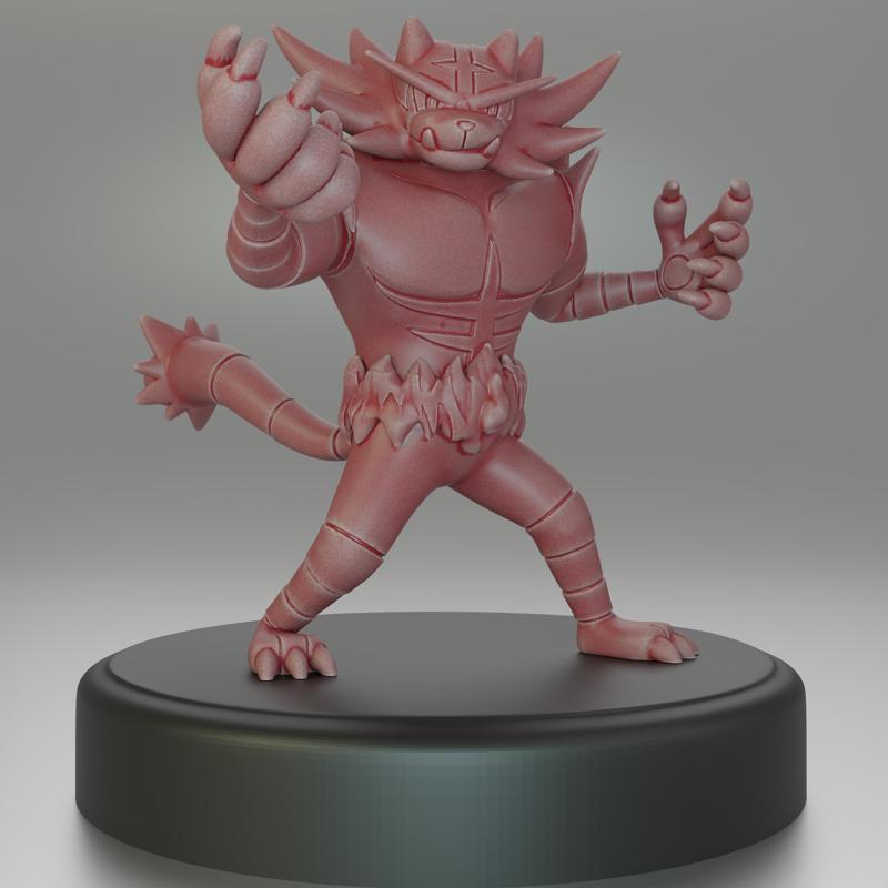727- Incineroar Pokemon Figure