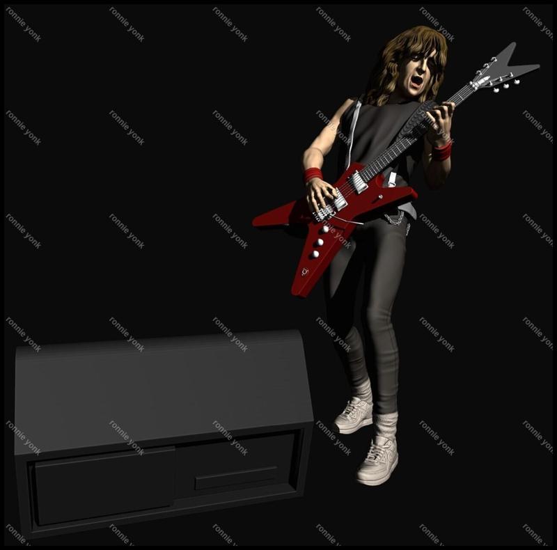 Adrian Smith Iron Maiden 3d printing