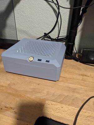 Mini ITX PC Case with Dual Slot Low Profile PCIe Card