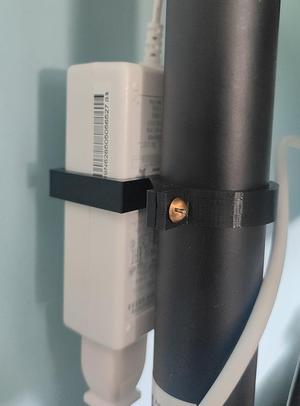 Monitor power supply holder