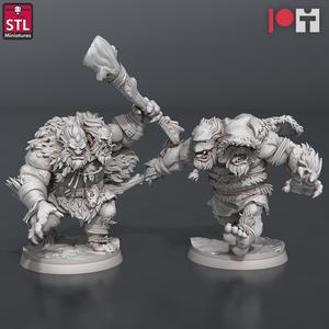 Two Headed Show Troll Set