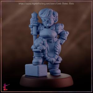  Hiilde  - Dwarf Protector [PRE-SUPPORTED] | Dwarven Out-Caste Series