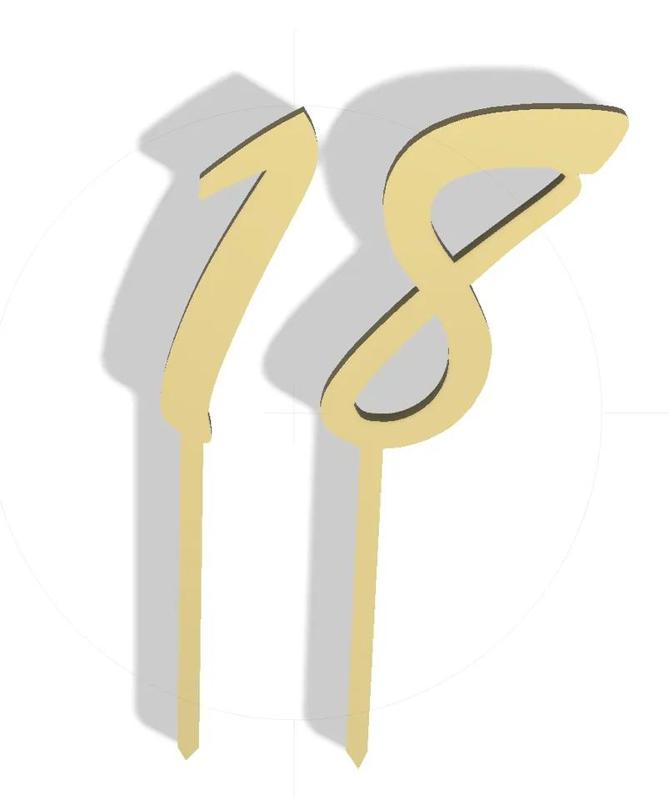 18th Birthday Cake Topper   