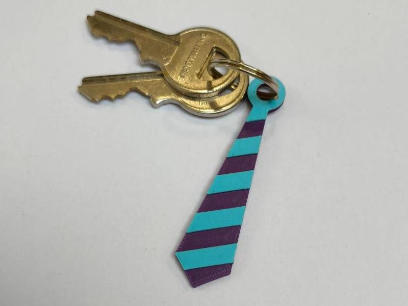 Tie Keyring - Football / Sports Team Colours