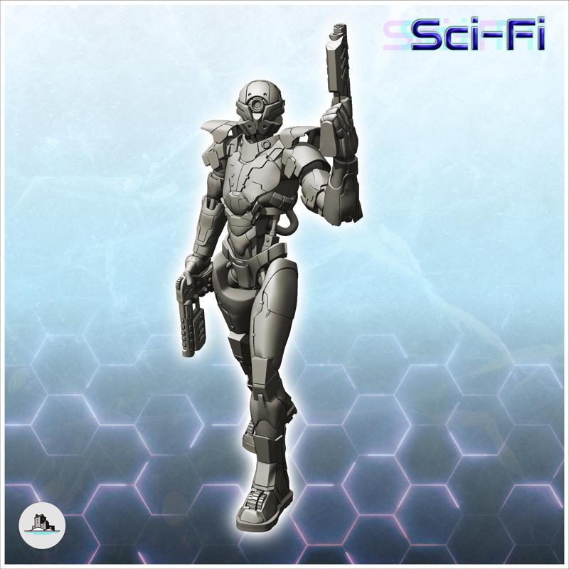 Onas combat robot (28) - Future Sci-Fi SF Post apocalyptic Tabletop Scifi Wargaming Planetary exploration RPG