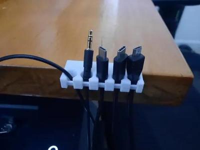 Cable / Cord organizer / hanger for desk or wall   