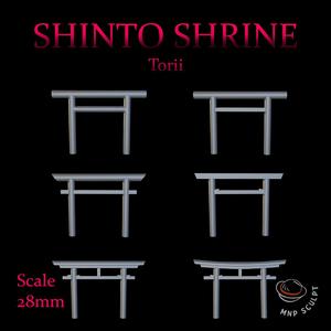 Torii x6 Japanese Shrine