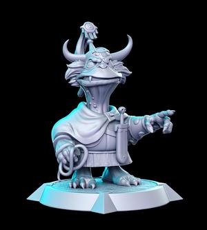 PRE-SUPPORTED Orc Captain - 32mm - DnD