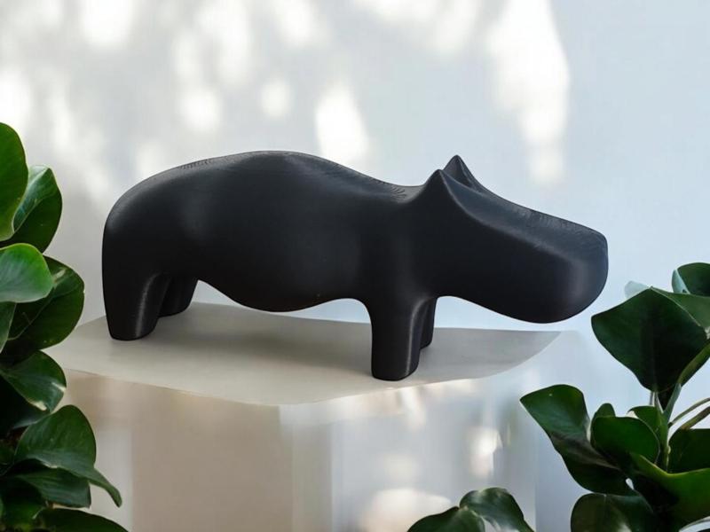 Hippo Sculpture: Minimalism Meets Innovation