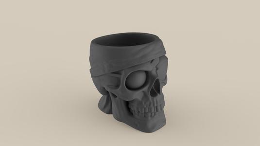 Pirate Skull Pot