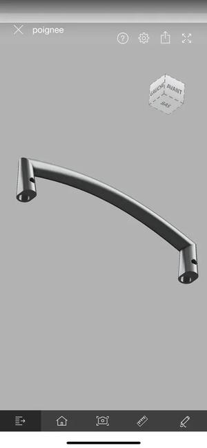 poignée de chaise 130mm   