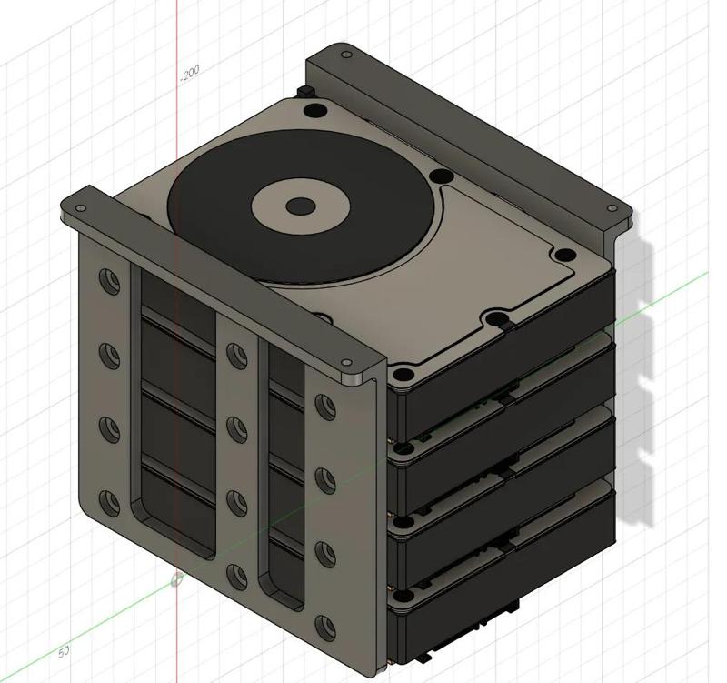 140mm Fan 3.5in HDD adapter   