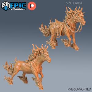 Nightmare Horse Set / Demon Steed / Undead Hell Mount / Devil Army / Cavalry of Darkness