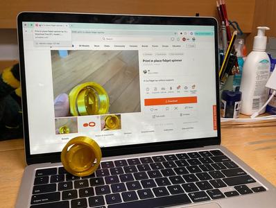 Print in place fidget spinner   