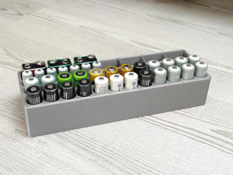 9V AA AAA Battery Organizer   