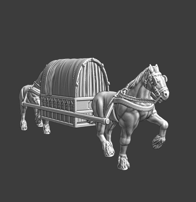 Priest wagon - Medieval Transport