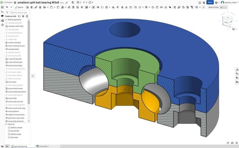 mini split radial ball bearing   