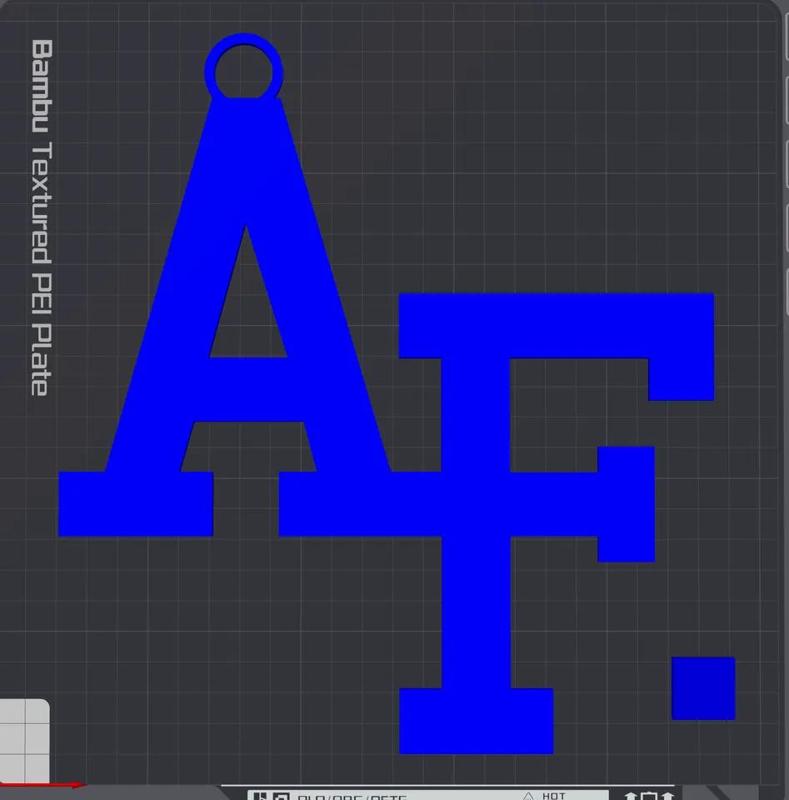 Air Force Falcons Oversized Necklace Logo   