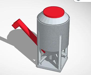1/64 Scale Grain Silo   