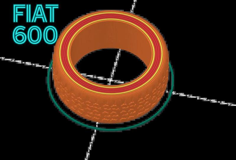 Fiat 600 year 1961 - FLEX Tire   