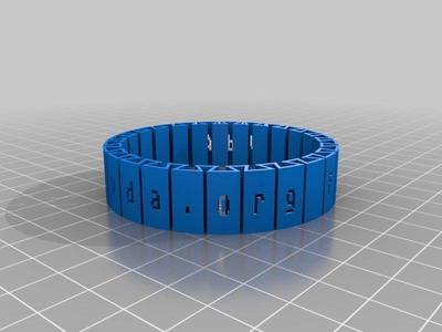 "FabLab VdA fablabvda.org" flex bracelet 2col