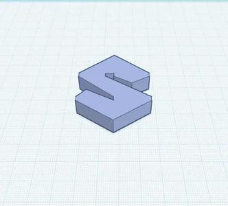 Geometric letter S   