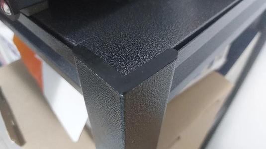 L cap for metal rack   