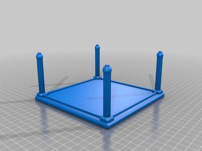 Stackable Shelf Tray for display stand 75mm