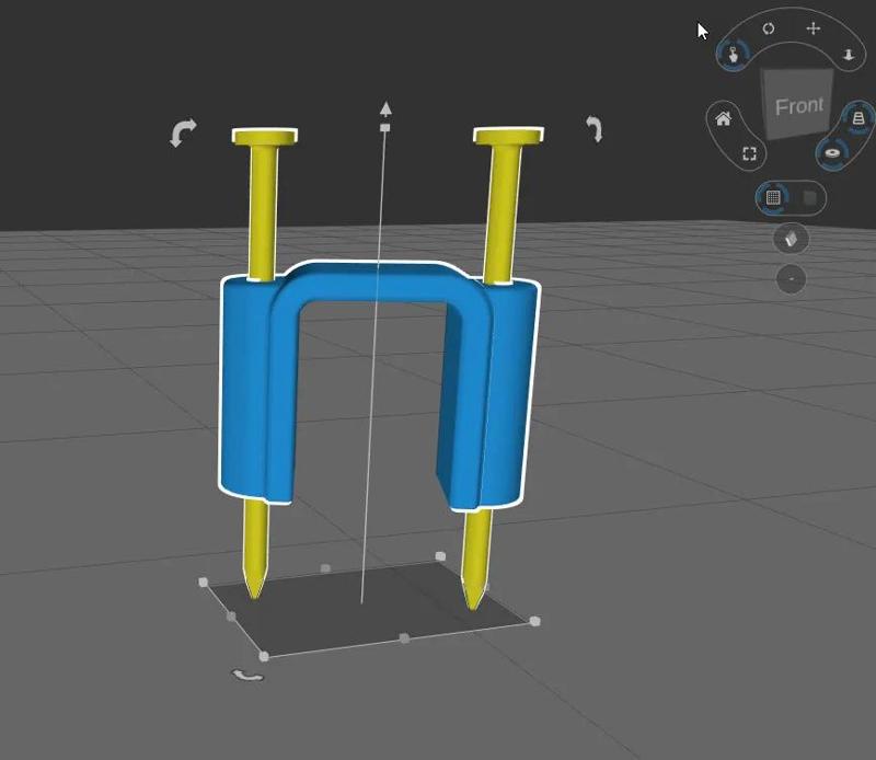 Square Hammer-in Cable and Wire Holder   