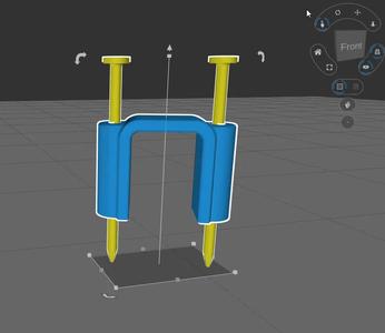 Square Hammer-in Cable and Wire Holder   