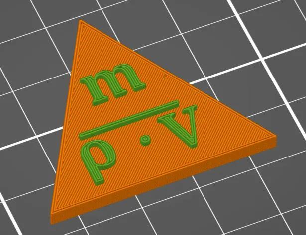 Hustota – 3D model vzorce (učební pomůcka)   