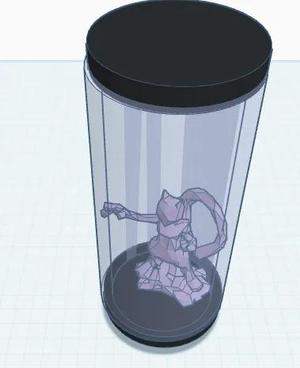 Mewtowo in test cell   